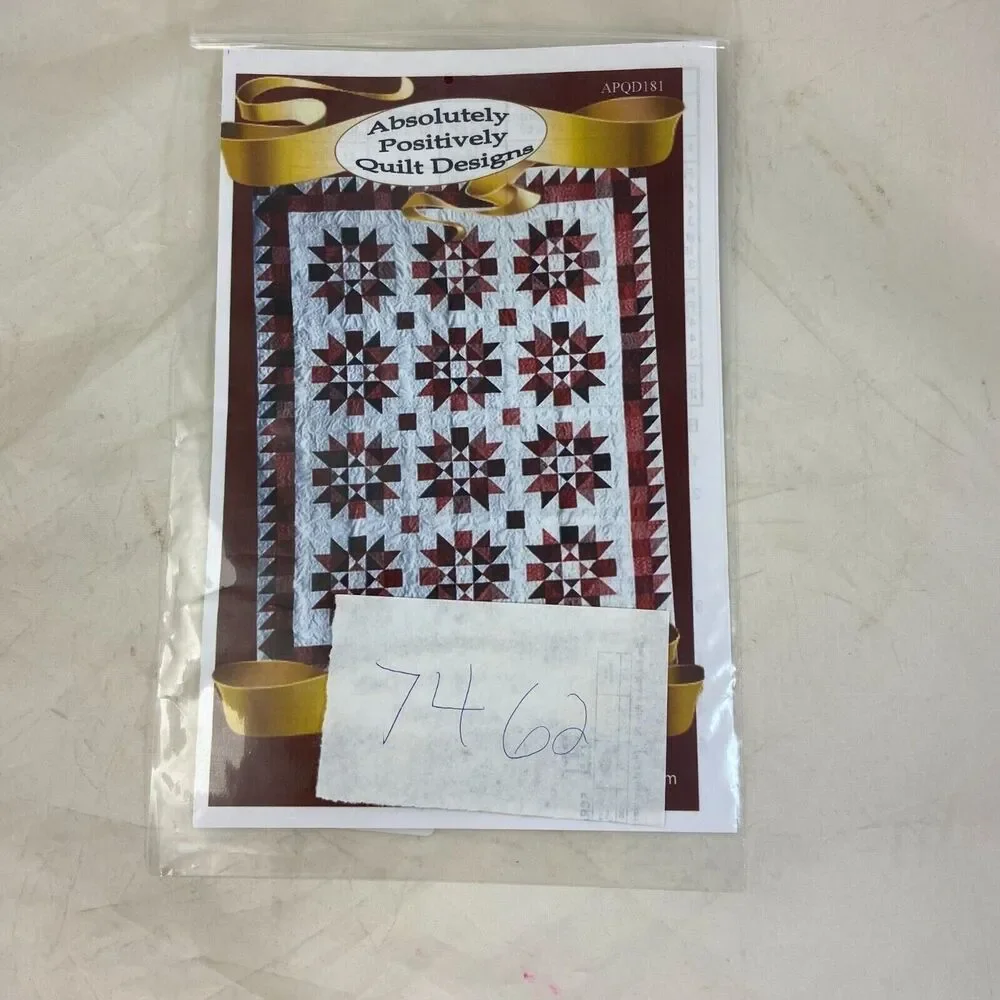 #7493 Absolutely Positively Quilt Designs Scrappy Stars Quilt Pattern